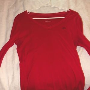 Aéropostale red basic long sleeve top size xl